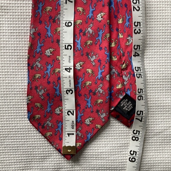 The Nature Conservancy Mens Necktie Maki Frog Accessory Office Work Preservation - Picture 5 of 5